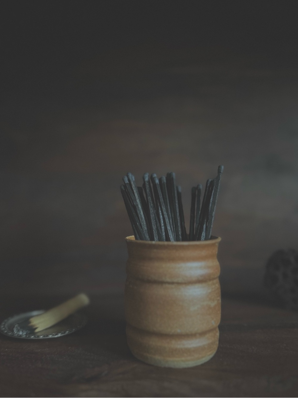 Handmade Stoneware Cup 1979 | Ceramic Vessel Match Cup